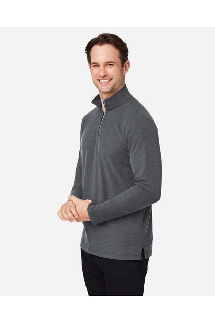 CORE365 Fusion ChromaSoft Pique Quarter-Zip Pullover Grey Medium 2
