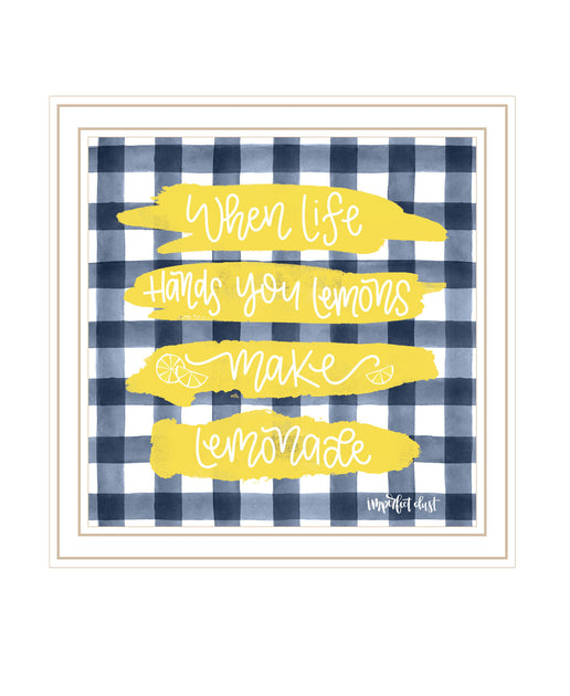 Hivvago Make Lemonade Framed Print Wall Art White 3