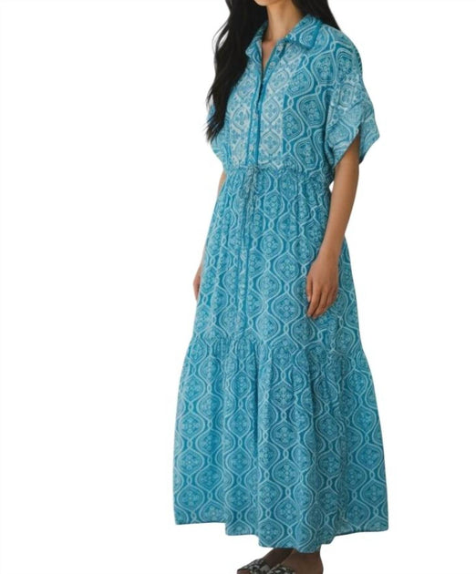 Marigold Midi-Kleid mit Blumenkragen 2