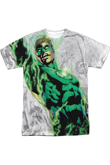 Gildan Green Lantern Light Em Up Kurzarm Erwachsene Poly Crew Tee Grün XXLarge 2
