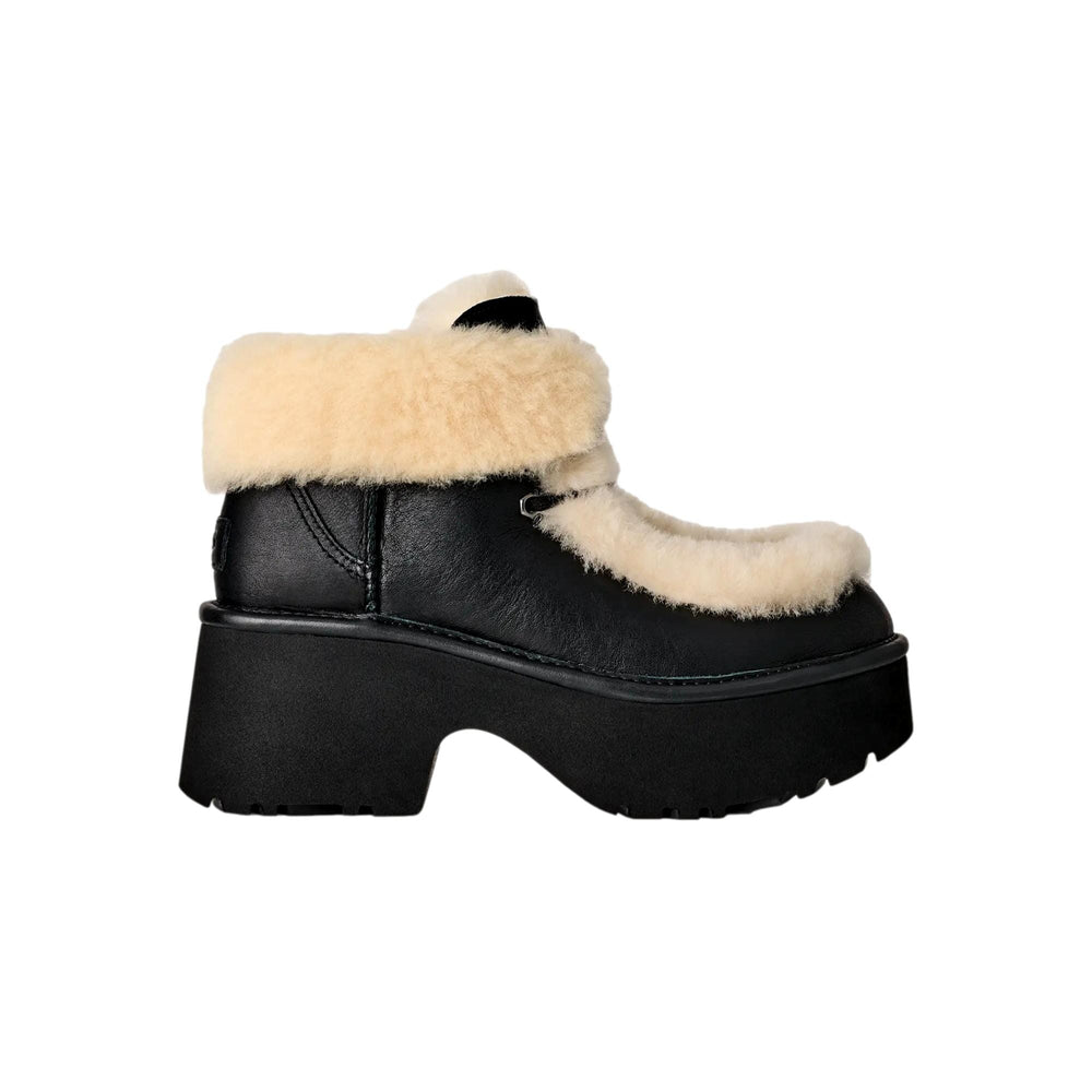 UGG Esmee Leather Lace Up Black 1176110-blk Women's | ShopSimon