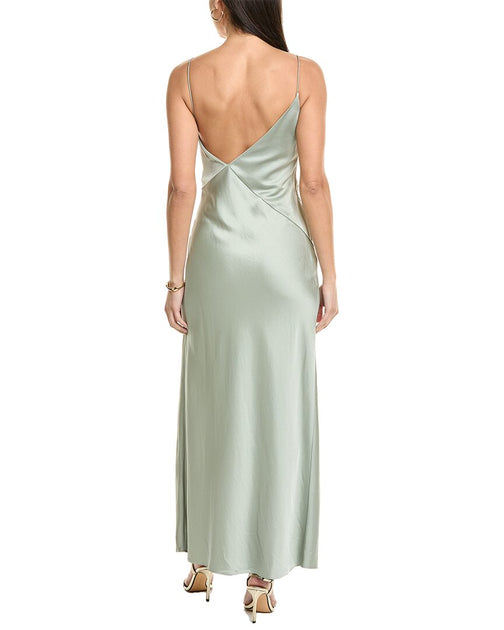 Significant Other Annabel Bias Bridesmaid Dress Green US 6 3