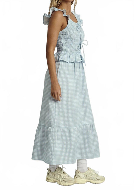 Native Youth Mabel Midikleid Blau Small 3