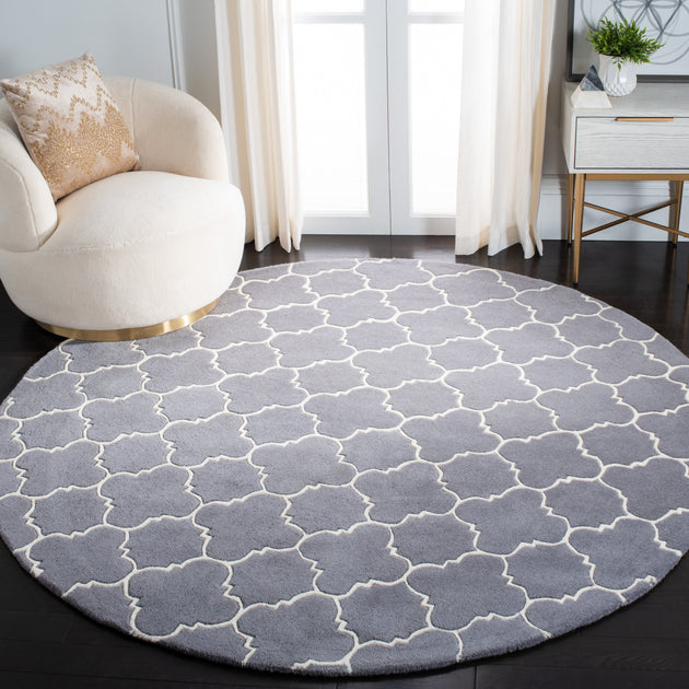 Safavieh Chatham Area Rug Dark Grey/Ivory 3