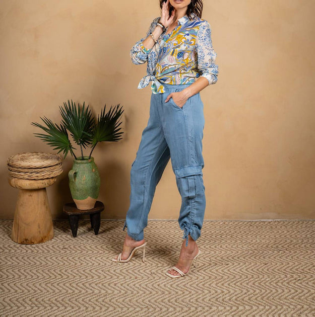 PAPARAZZI Voile Mix Print Button Front Shirt Multi Small 3