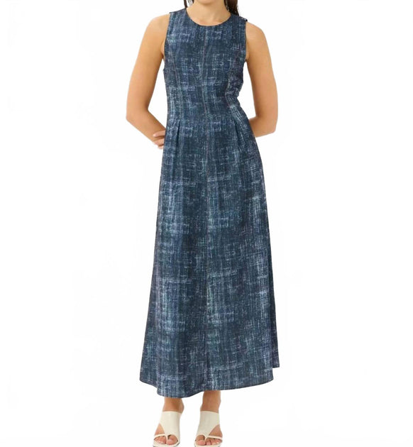 Gestuz Demia Maxi Dress Blue XL 2