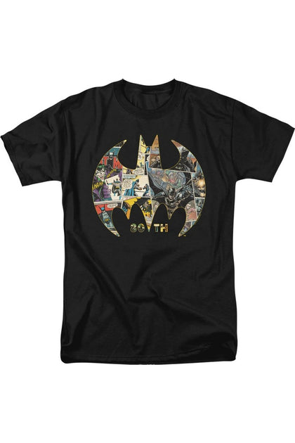 Gildan Batman 80th Shield T-Shirt Black Small 2