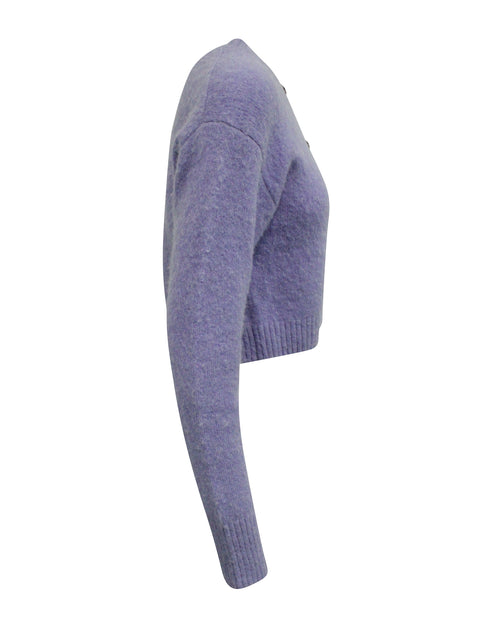 Acne Studios Cropped Cardigan Purple Small 3