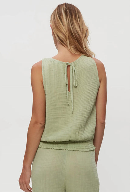 Michael Stars Janelle Tank Top Green Small 3