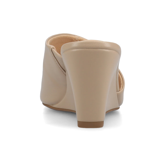 Journee Collection Clementine Wedge Sandal Blue US 12 4