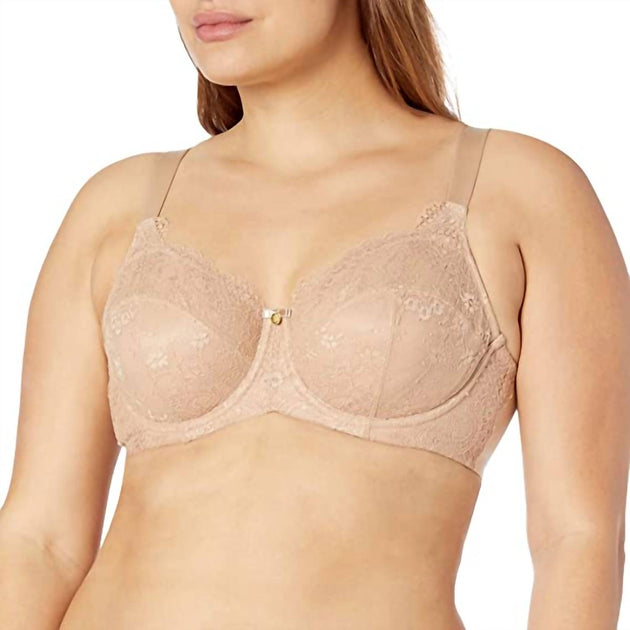 Curvy Couture Everyday Glamour Unlined Bra Beige 40C 2