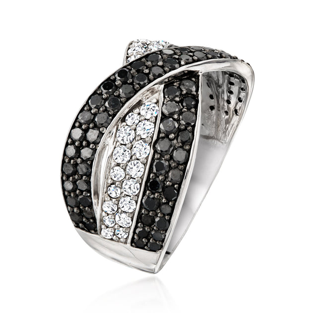 Ross-Simons Crisscross Ring Black US 5 4