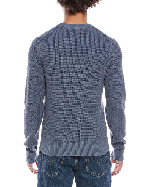  Vince Heirloom Shaker Crewneck Sweater Blue XLarge 3