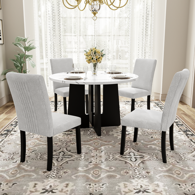 Streamdale 5-Piece Round Dining Set 2