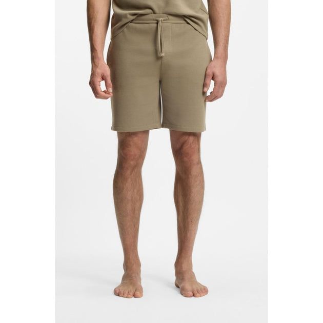 Boss Embroidered-logo Pyjama Shorts Brown XXL 4