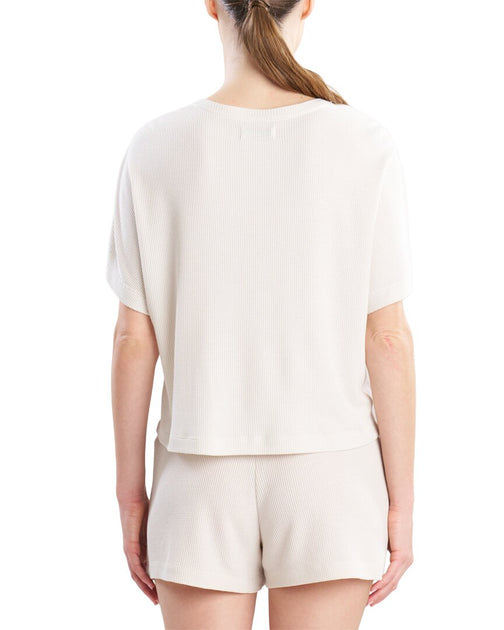 Natori Mila Waffle Top White Medium 3