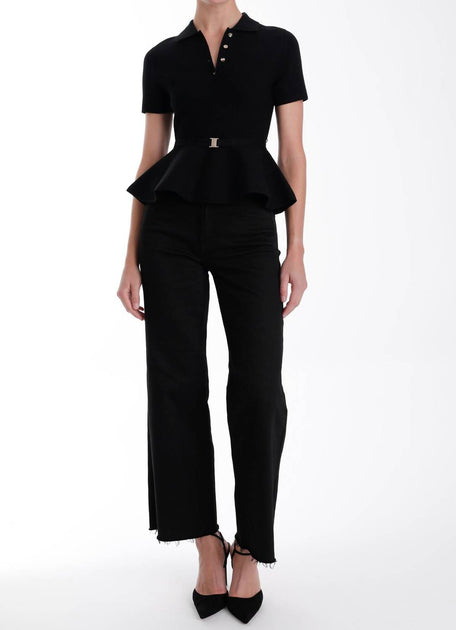 Karina Grimaldi Aria Knit Top Black Medium 2