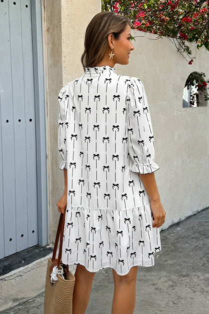 TRUEDAMES A-Linie Kleid Weiß Large 4