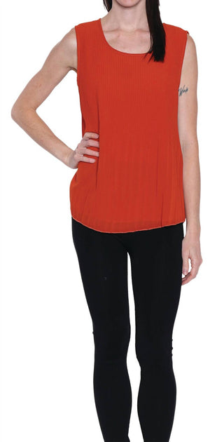 Papa Fashions Chloe Tank Orange Small 3