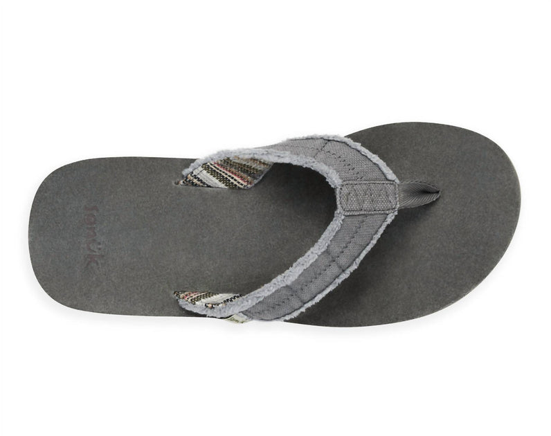 Sanuk Fraid Not Sandal Grey US 10 3