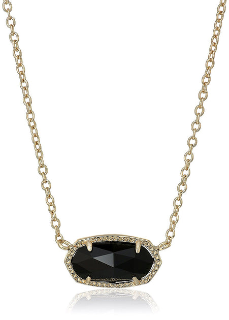 Kendra Scott Elisa Pendant Necklace Black 3