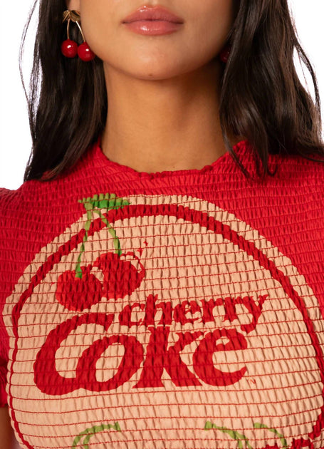 Maaji Nerina Crop Top Red Small 4
