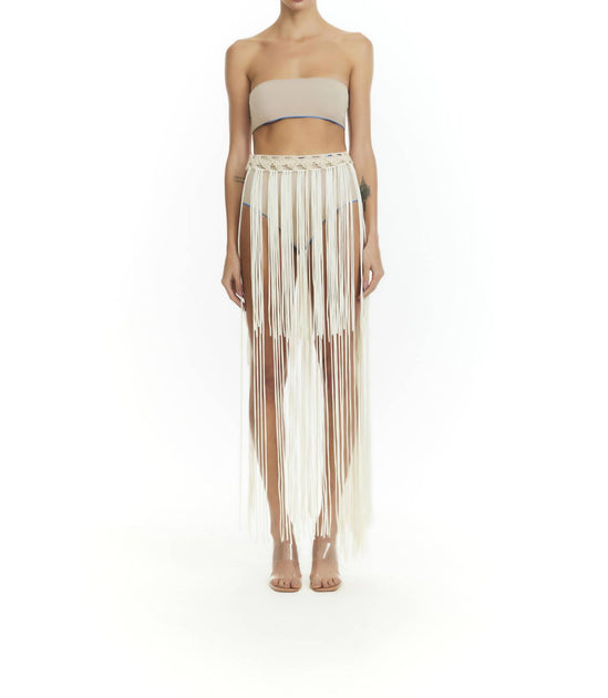NHall Adele Maxi Skirt Beige One Size 2