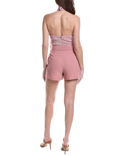 Black Halo Dara Playsuit Pink US 10 3