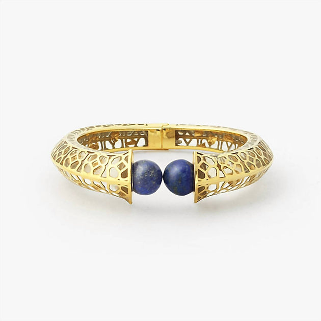 Avenue Chic Temple Muse Oval Scharnierarmreif Blau Einheitsgröße 2