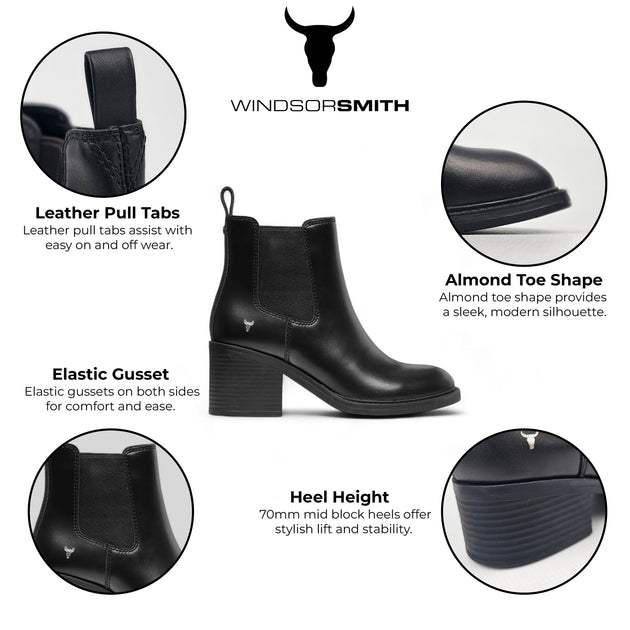 Windsorsmith Varsity Chelsea Boot Black EU 41 3