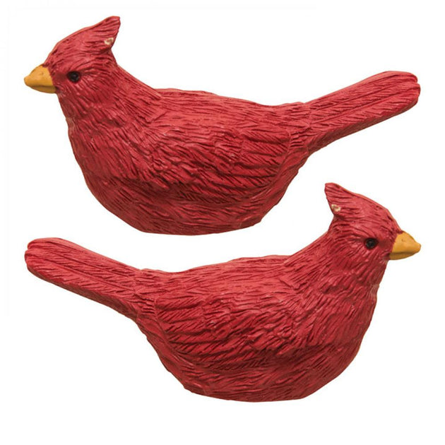 Hivvago Resin Cardinal Figurine Set of 2 Red 2