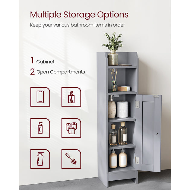 Petit meuble d'angle de rangement pour salle de bain Hivvago 3