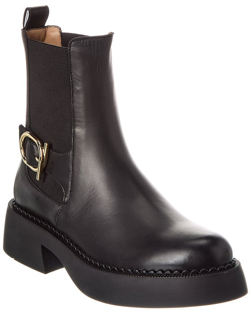 Salvatore Ferragamo Tia Boot Black US 8.5 2