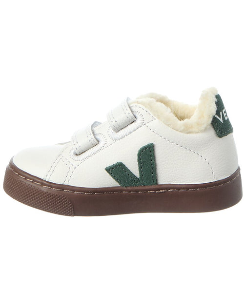 VEJA Small Esplar Winter Leather Sneaker White EU 29 3