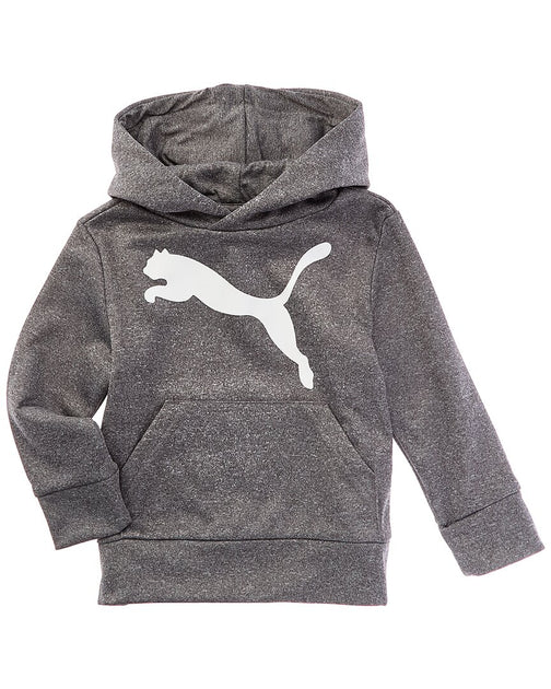 Puma Core Poly Fleece Pullover Hoodie Grey US 5 2