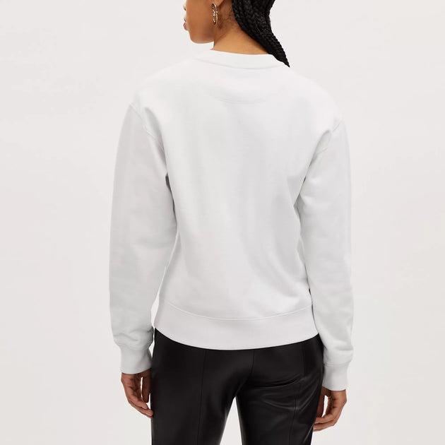 Coach Crewneck Sweatshirt White XS 4