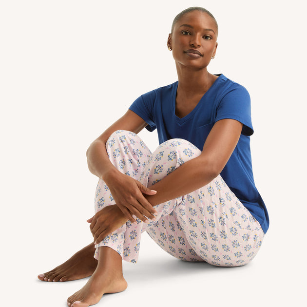 Nautica Printed Pajama Set Red Medium 3