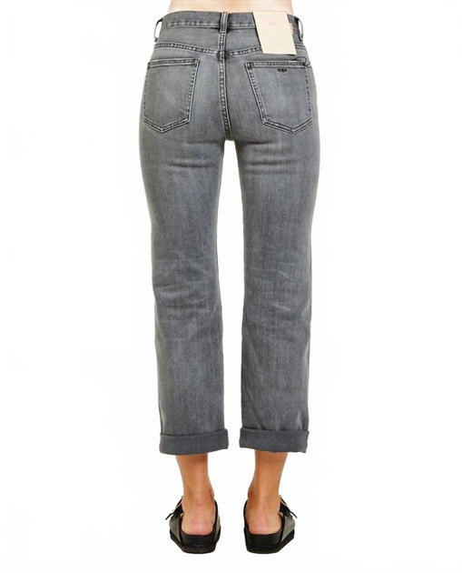 CQY Vinyl Straight Leg Jeans Grey 28 3