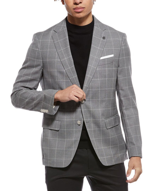 Hugo Boss Hutson Woll-Blazer Silber US 38 Regular 2