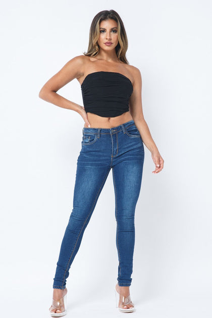 TRUEDAMES Mesh Corset Top Black Medium 3