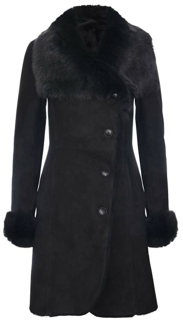 Infinity Rochford Sheepskin Coat Pink Small 2