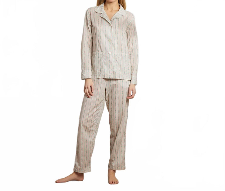 The Sleep Code Printed Floral Cotton Long Pajama Set Multi Large 2