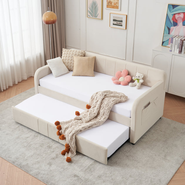 Streamdale Twin Daybed Frame Beige 2