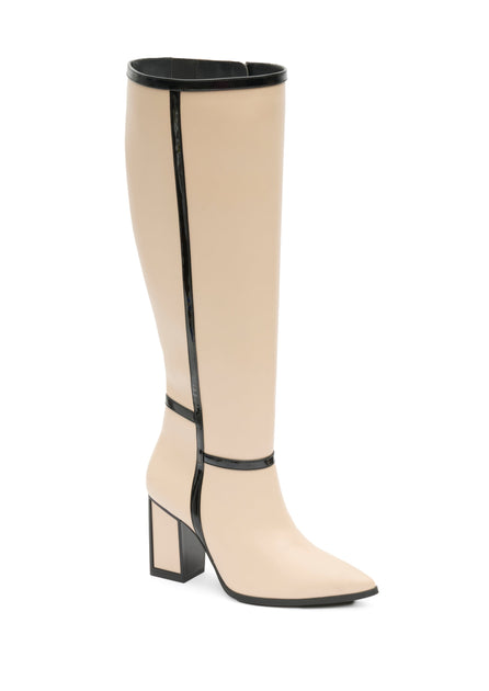 Andrea Tall Riding Boots Beige US 7 2