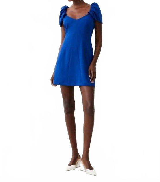 French Connection Whisper Mini Dress Blue US 2 3