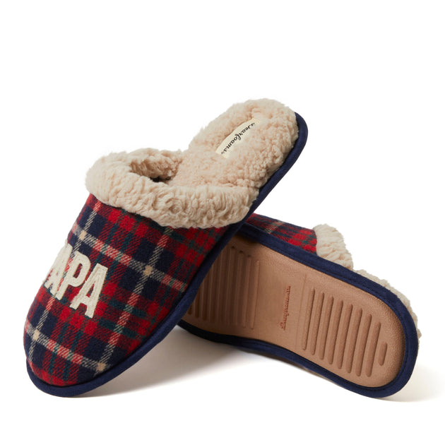 Dearfoams Papa Bear Scuff Slipper Multi Small 4