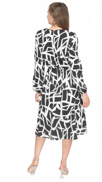 KMW Bell Sleeve Everything Midi Dress White XS 4