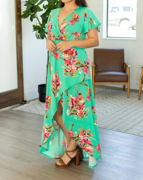 Michelle Mae Harley High-Lo Dress Multi Large 4