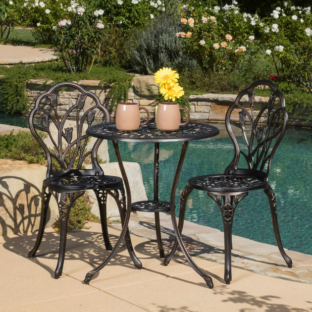 Streamdale Copper Tulip Bistro Set 2