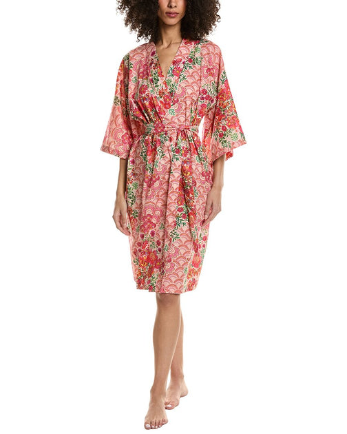 Johnny Was Mariposa Sleep Robe Pink Small 2